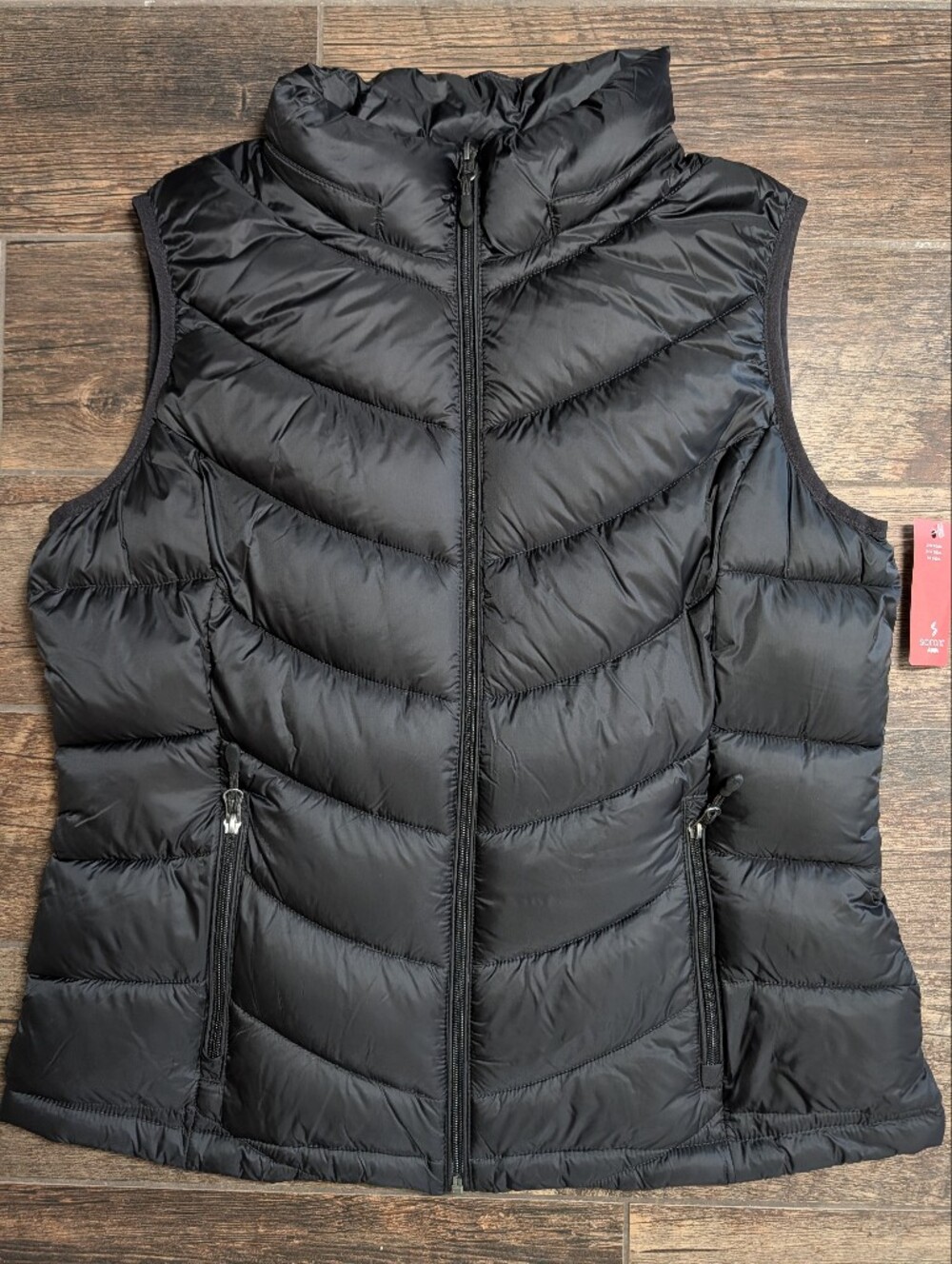 Charter Club Women's Black Packable Full Zip Quilted Puffer Vest NWT Size Large